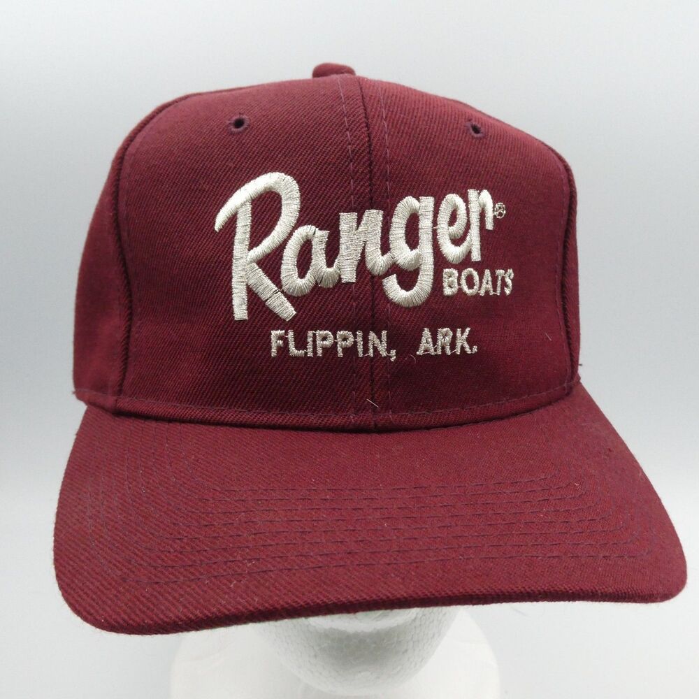 Vintage Ranger Boats Flippin ARK Trucker Hat Kudzu Snapback Green Underbill NOS